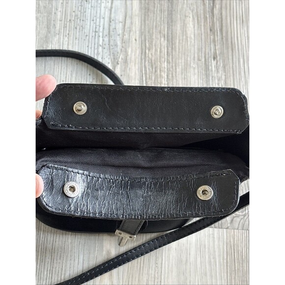 Vera Pelle Crossbody Purse Authentic Black Cross Body. Bag Made in Italy - Picture 16 of 16